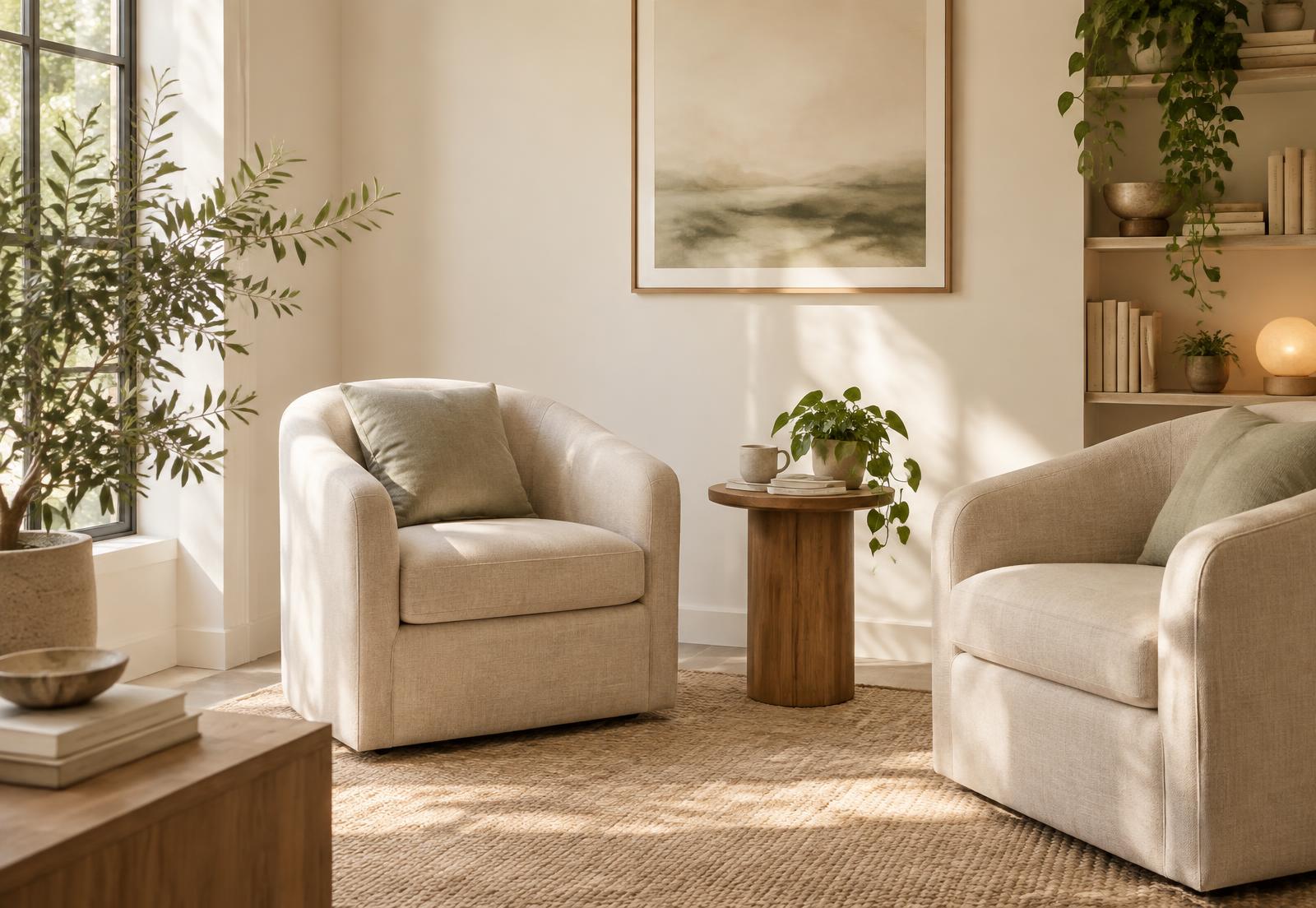 Espacio cálido y tranquilo para conversar